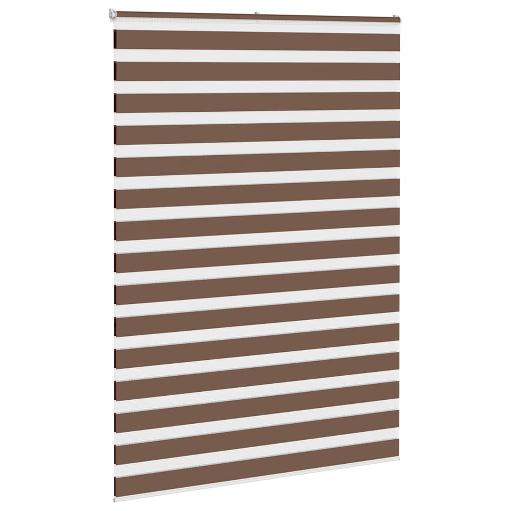 Store enrouleur double marron 165x230 cm largeur du tissu 160,9 cm polyester