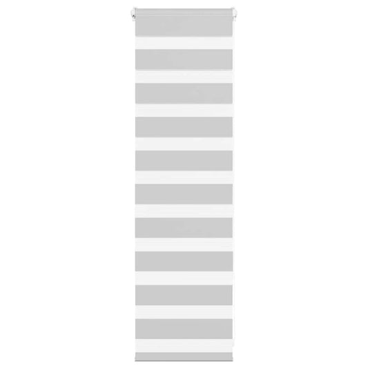 Double Roller Blind Light Grey 40x100 cm Fabric Width 35.9 cm Polyester