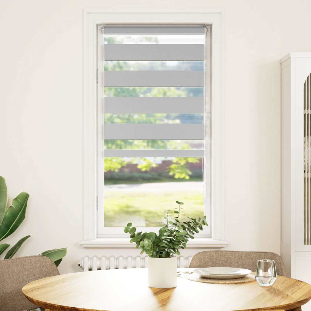 Store double gris clair 55x100 cm largeur du tissu 50,9 cm polyester