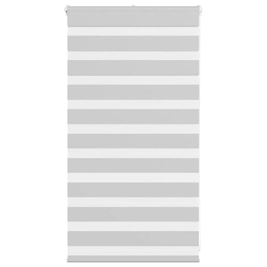Double roller blind light gray 80x100 cm fabric width 75.9 cm polyester