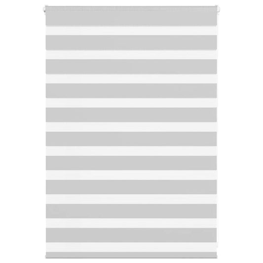 Double roller blind light grey 110x100 cm fabric width 105.9 cm polyester