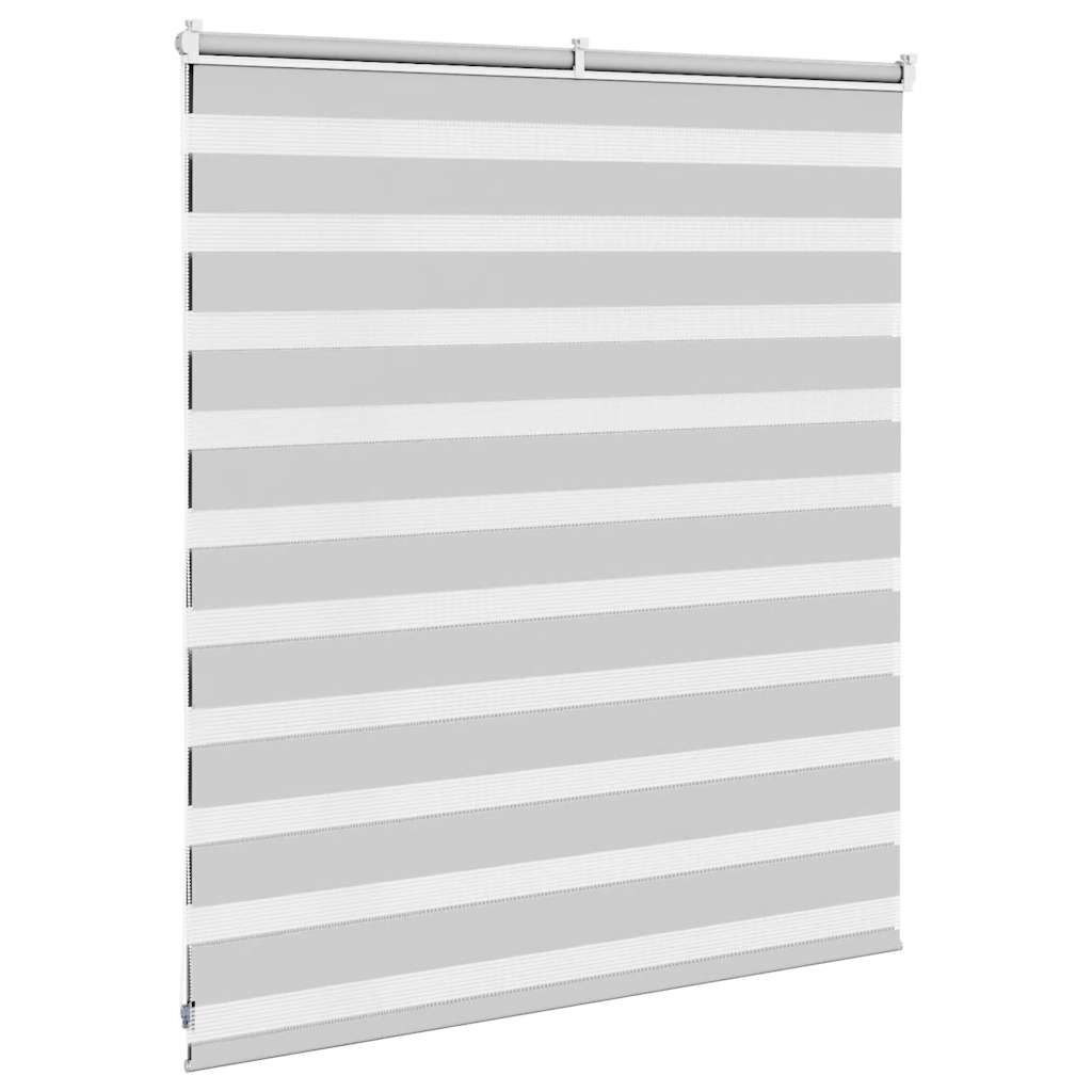 Store enrouleur double gris clair 130x100 cm Largeur de tissu 125,9 cm Polyester