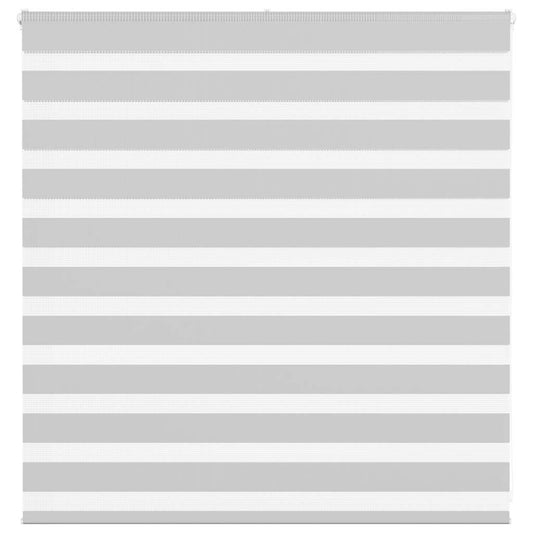 Double Roller Blind Light Grey 140x100 cm Fabric Width 135.9 cm Polyester