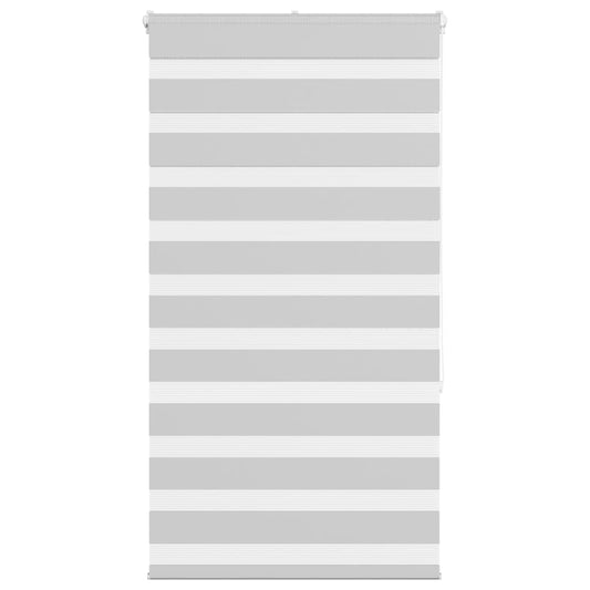 Double Roller Blind Light Grey 85x150 cm Fabric Width 80.9 cm Polyester