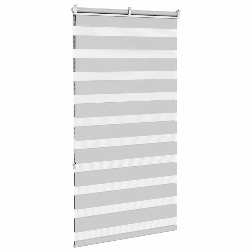 Store enrouleur double gris clair 90x150 cm largeur du tissu 85,9 cm polyester
