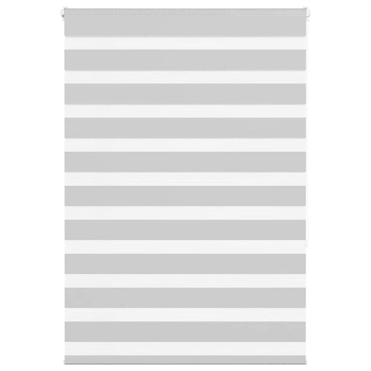 Double Roller Blind Light Gray 115x150 cm Fabric Width 110.9 cm Polyester