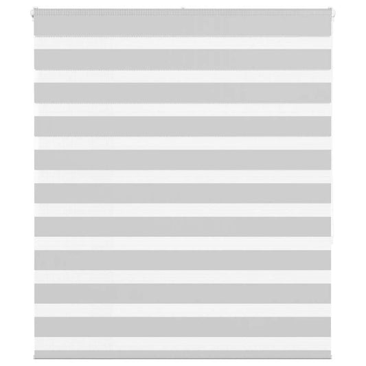 Double Roller Blind Light Grey 135x150 cm Fabric Width 130.9 cm Polyester