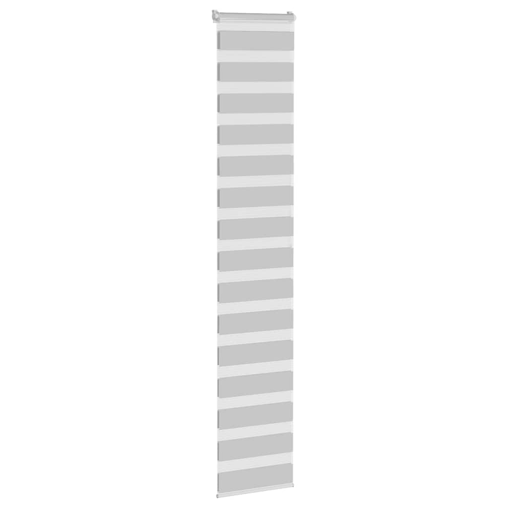 Double store enrouleur gris clair 50x200 cm Largeur du tissu 45,9 cm Polyester