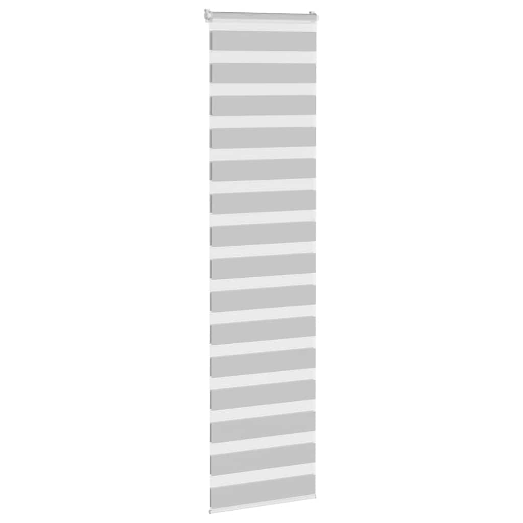 Double Roller Blind Light Grey 55x200 cm Fabric Width 50.9 cm Polyester