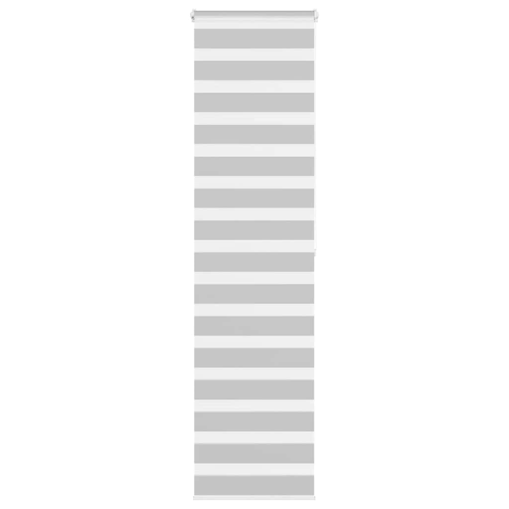 Store enrouleur jour/nuit gris clair 60x200 cm largeur tissu 55,9 cm polyester