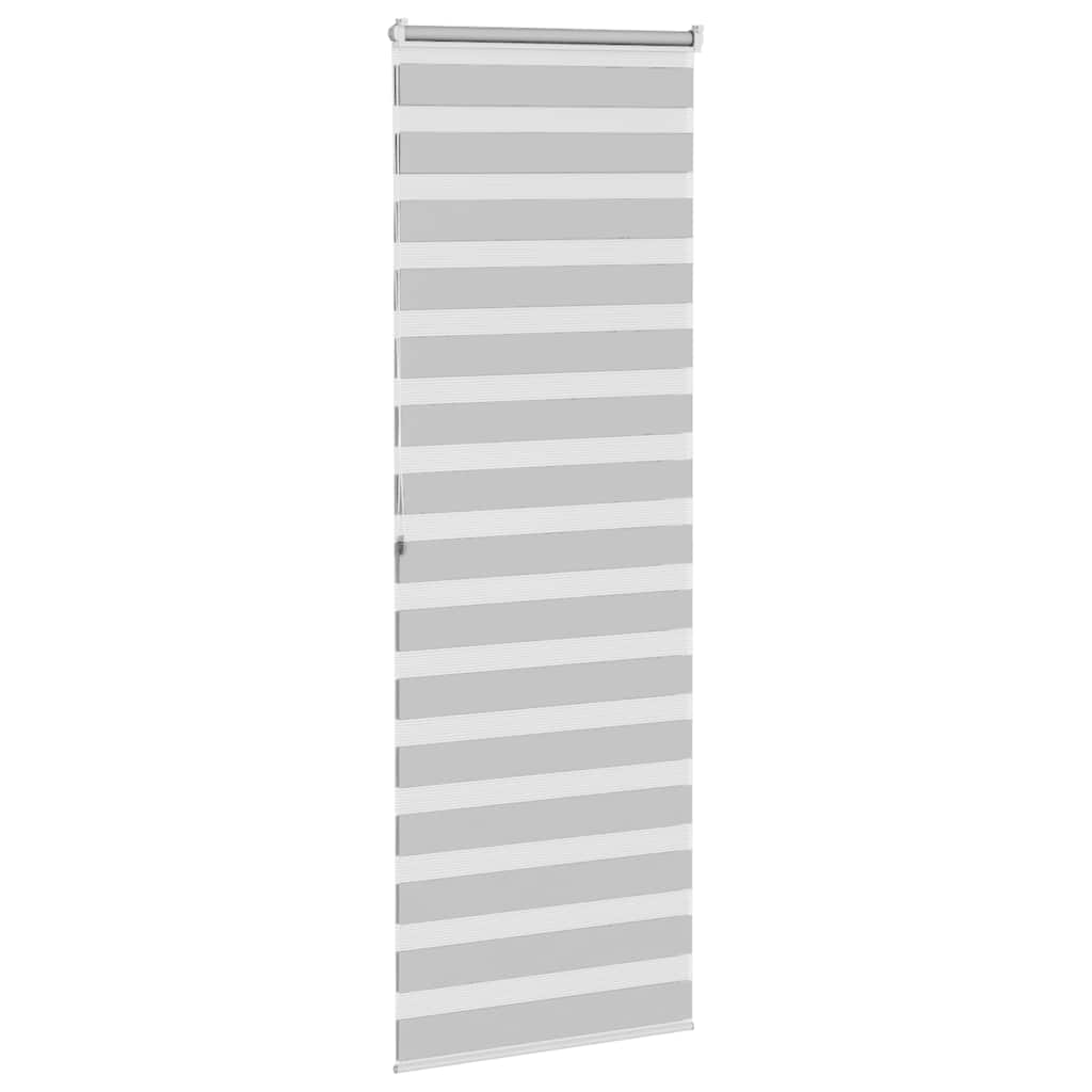 Doppelrollo Hellgrau 90x200 cm Stoffbreite 85,9 cm Polyester