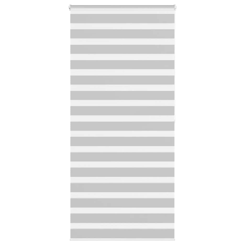 Store enrouleur double gris clair 105x200 cm Largeur du tissu 100,9 cm Polyester