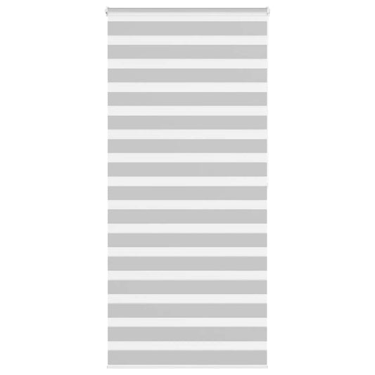 Store enrouleur double gris clair 105x200 cm Largeur du tissu 100,9 cm Polyester
