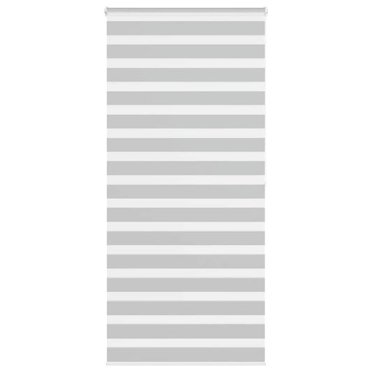 Double Roller Blind Light Grey 110x200 cm Fabric Width 105.9 cm Polyester