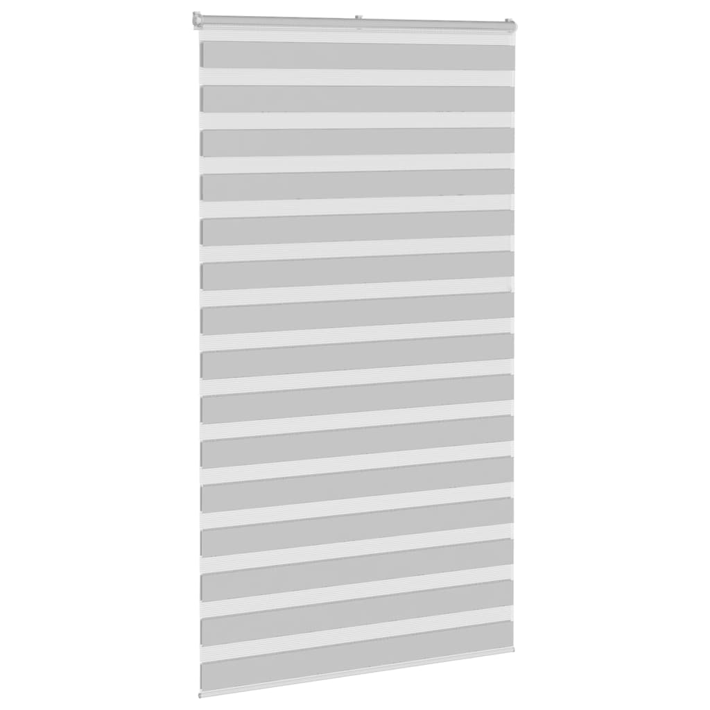 Double store enrouleur gris clair 125x200 cm Largeur de tissu 120,9 cm Polyester