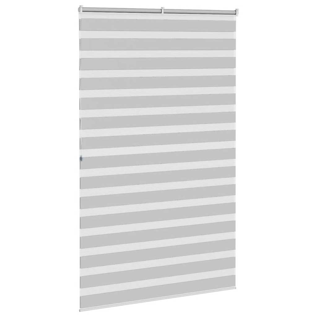 Doppelrollo Hellgrau 140x200 cm Stoffbreite 135,9 cm Polyester