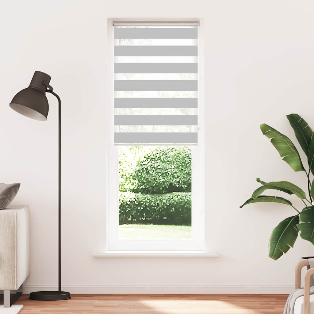 Store jour/nuit gris clair 85x230 cm largeur du tissu 80,9 cm polyester