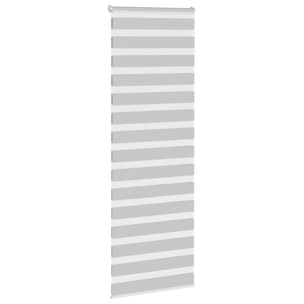Dual Roller Blind Light Grey 90x230 cm Fabric Width 85.9 cm Polyester