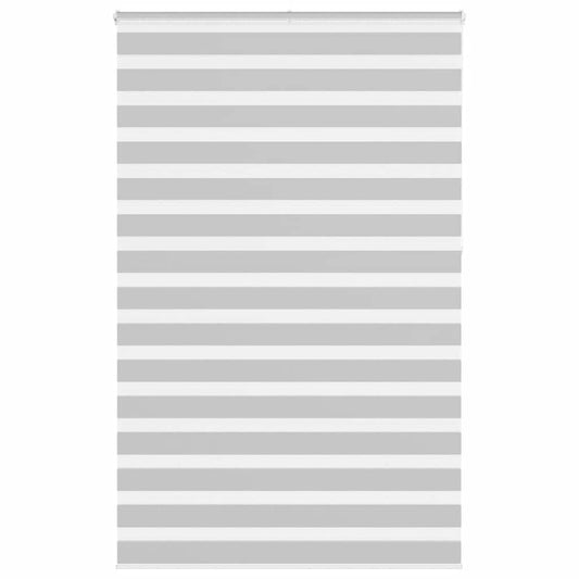 Double Roller Blind Light Grey 140x230 cm Fabric Width 135.9 cm Polyester