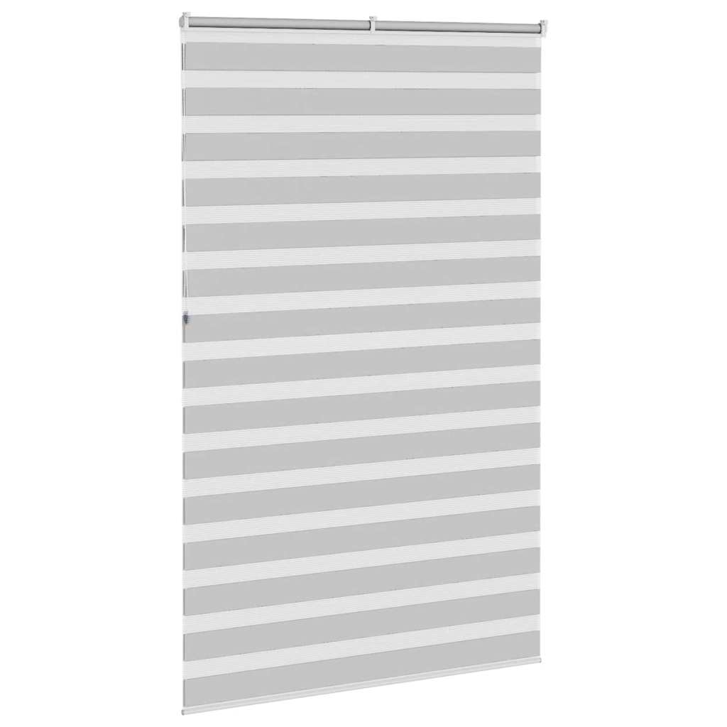 Doppelrollo Hellgrau 145x230 cm Stoffbreite 140,9 cm Polyester