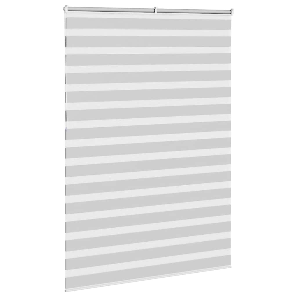 Doppelrollo Hellgrau 155x230 cm Stoffbreite 150,9 cm Polyester