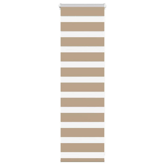 Double Roller Blind Sand Brown 40x100 cm Fabric Width 35.9 cm Polyester