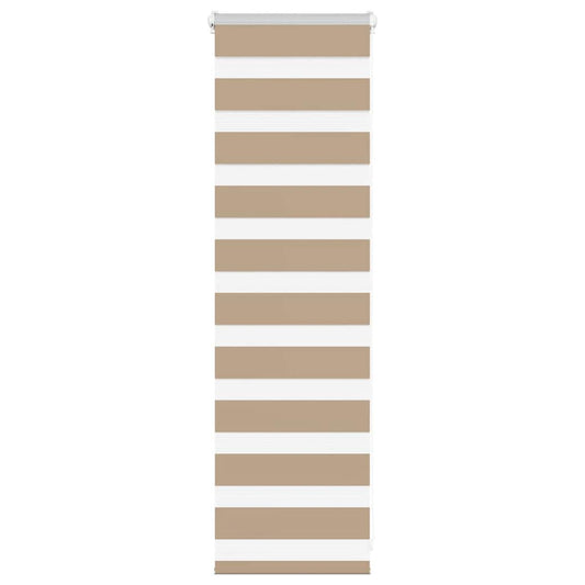 Doppelrollo Sandbraun 50x100 cm Stoffbreite 45,9 cm Polyester