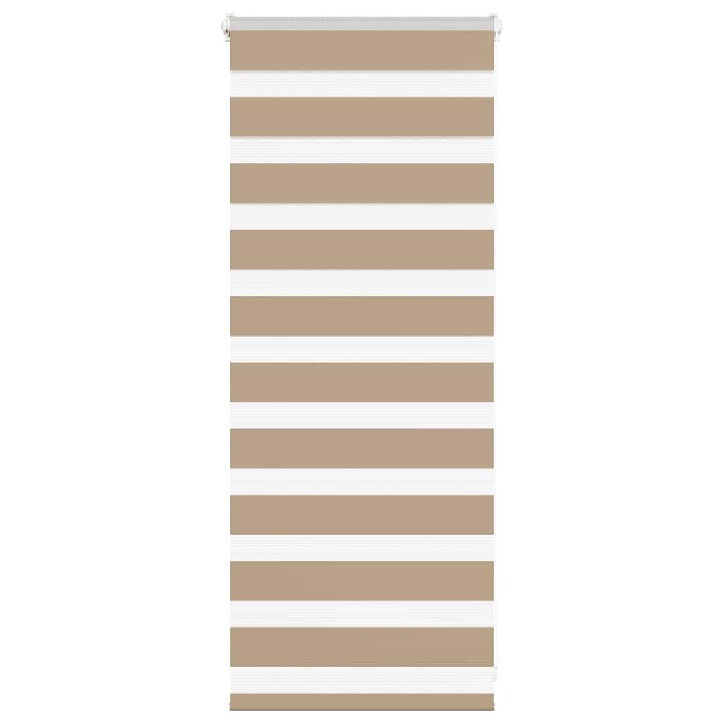 Store double en brun sable 55x100 cm Largeur du tissu 50,9 cm Polyester