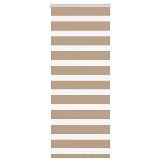 Doppelrollo Sandbraun 60x100 cm Stoffbreite 55,9 cm Polyester