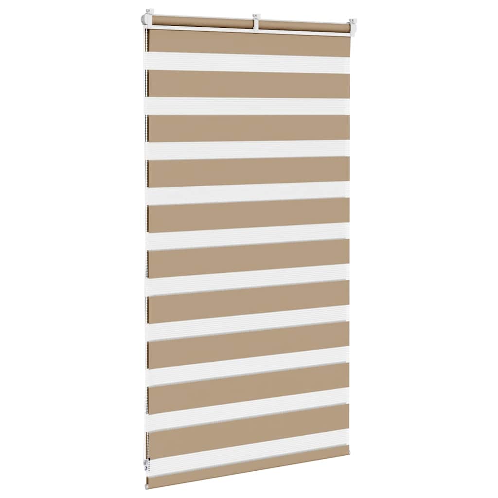 Store enrouleur jour/nuit marron sable 70x100 cm largeur de tissu 65,9 cm polyester