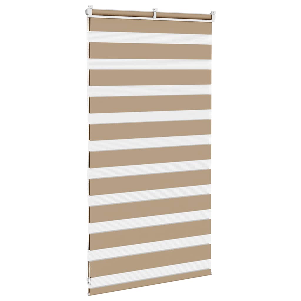 Store duo marron sable 75x100 cm Largeur tissu 70,9 cm Polyester