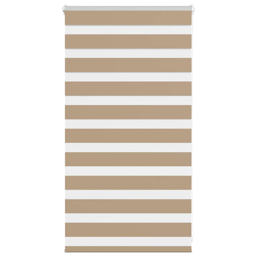 Store enrouleur jour/nuit marron sable 80x100 cm largeur de tissu 75,9 cm polyester