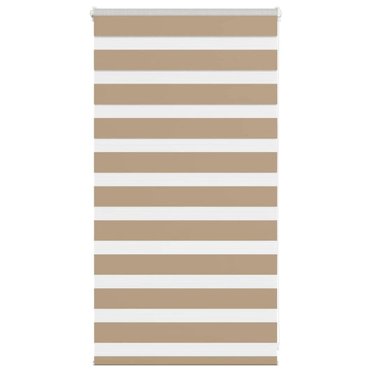 Store enrouleur jour/nuit marron sable 80x100 cm largeur de tissu 75,9 cm polyester