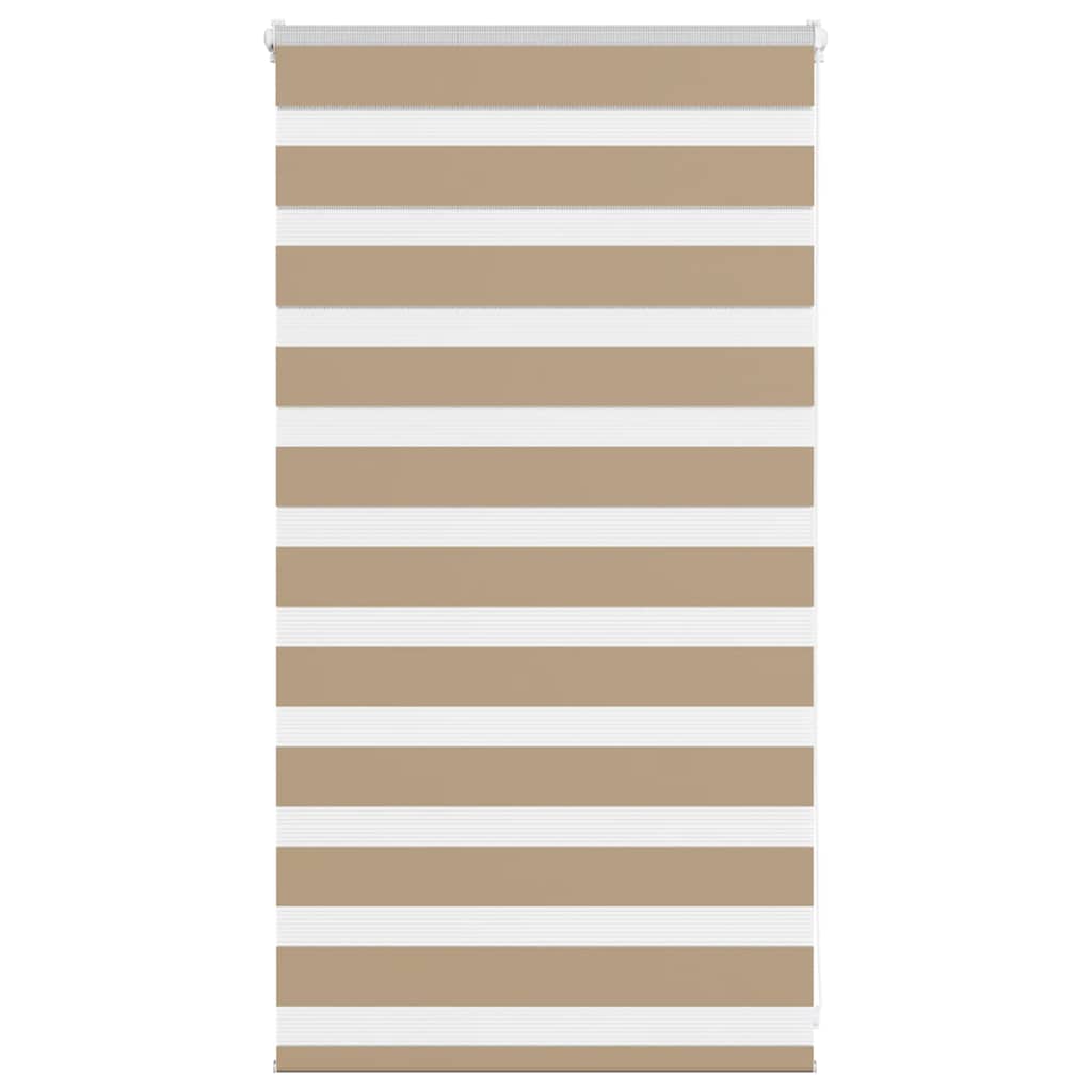 Doppelrollo Sandbraun 90x100 cm Stoffbreite 85,9 cm Polyester