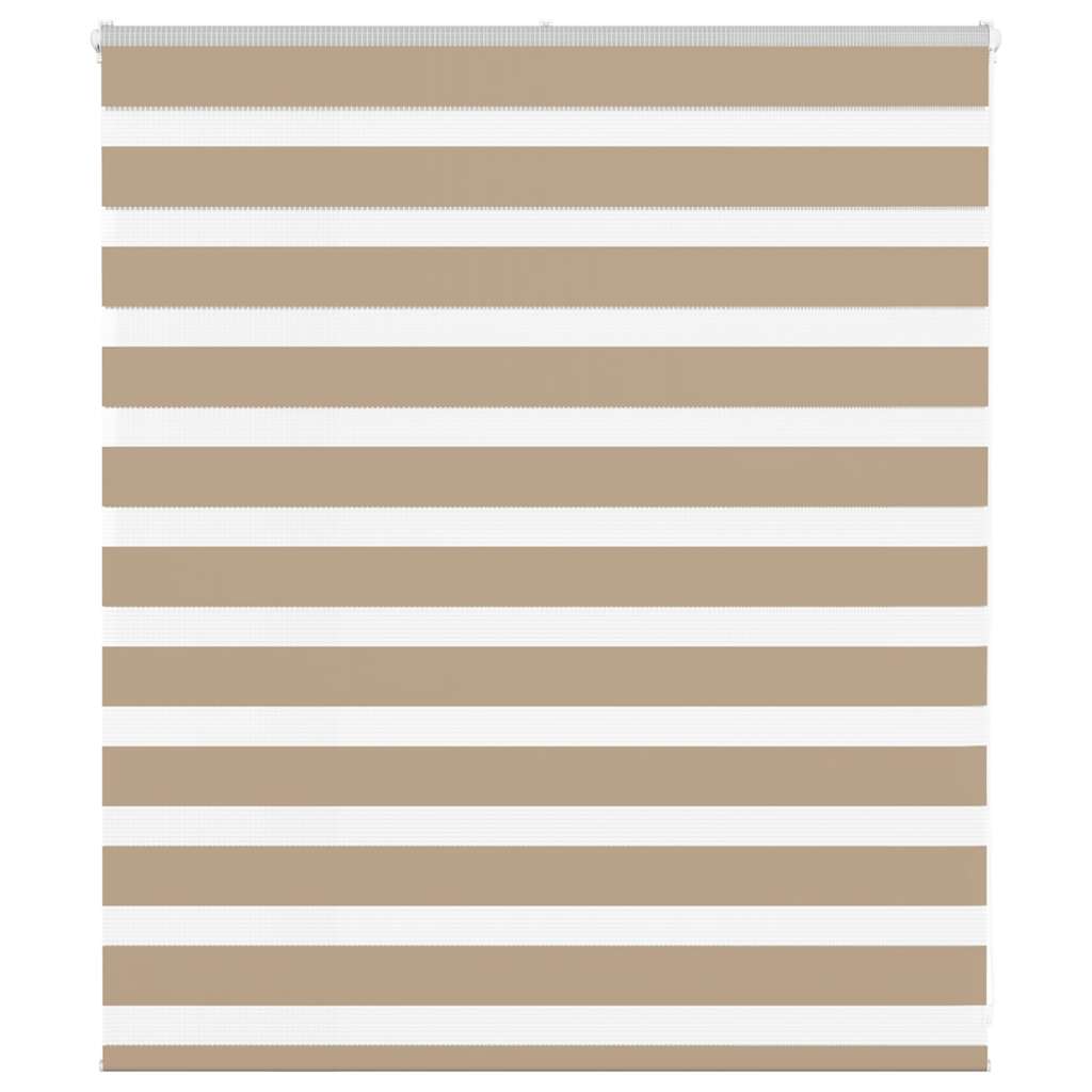 Double roller blind sand brown 120x100 cm fabric width 115.9 cm polyester
