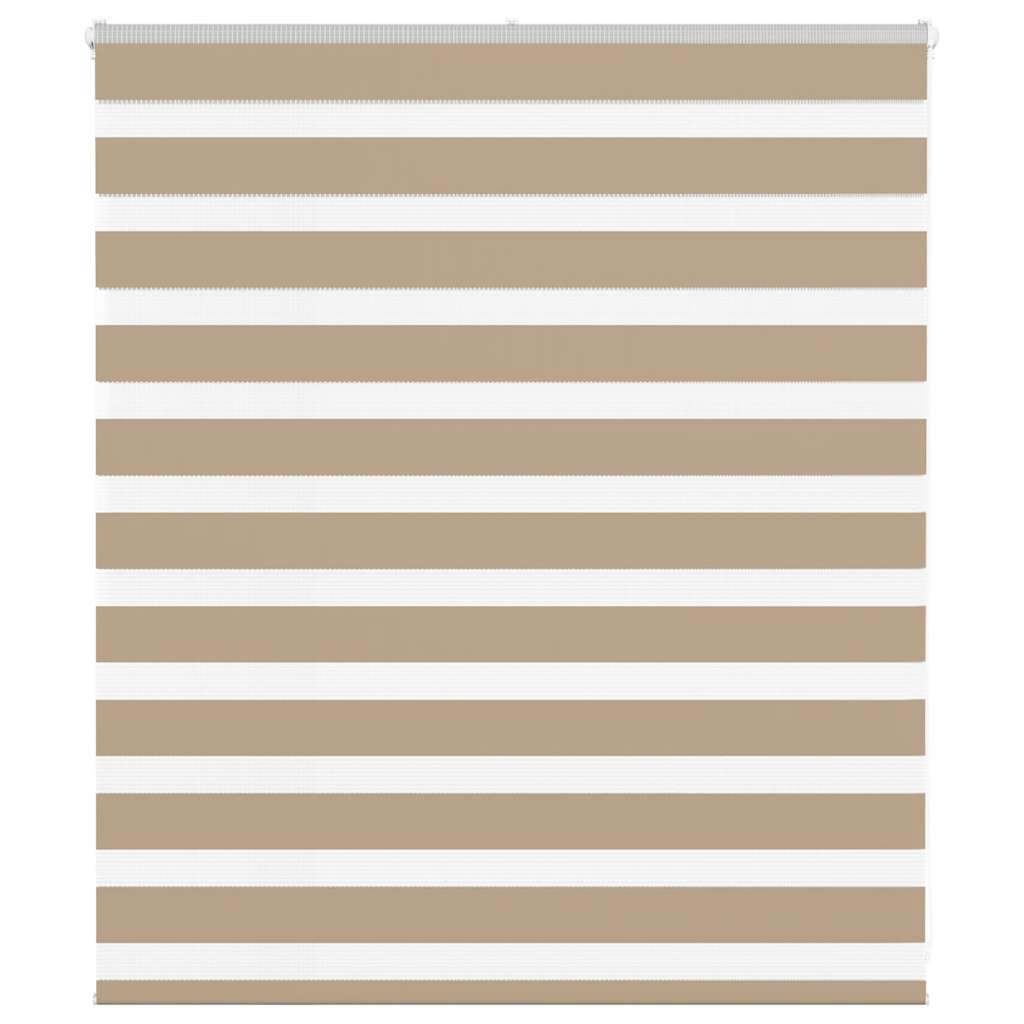 Store double enrouleur brun sable 125x100 cm Largeur de tissu 120,9 cm Polyester