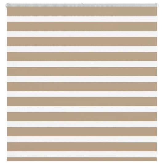 Double Roller Blind Sand Brown 145x100 cm Fabric width 140.9 cm Polyester