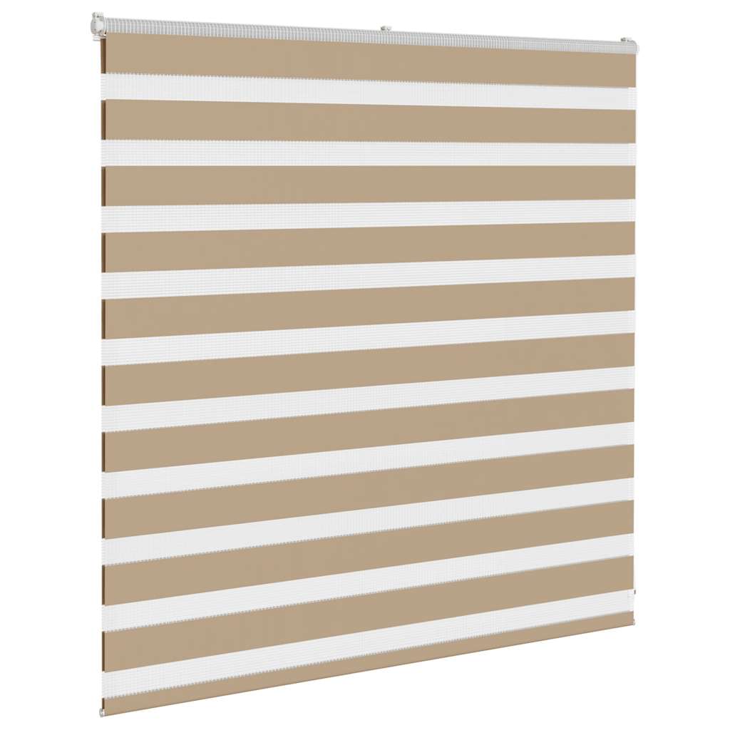 Double Roller Blind Sand Brown 145x100 cm Fabric width 140.9 cm Polyester