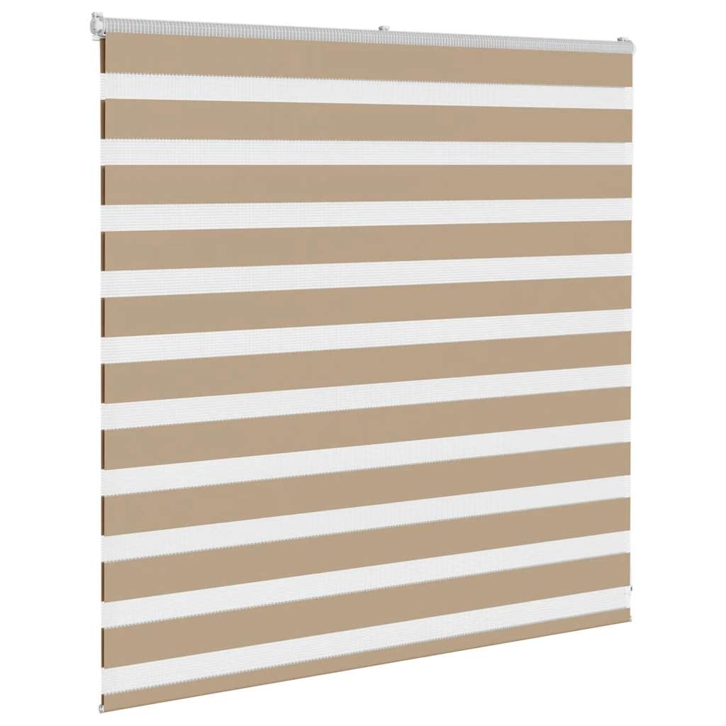 Double Roller Blind Sand Brown 150x100 cm Fabric width 145.9 cm Polyester