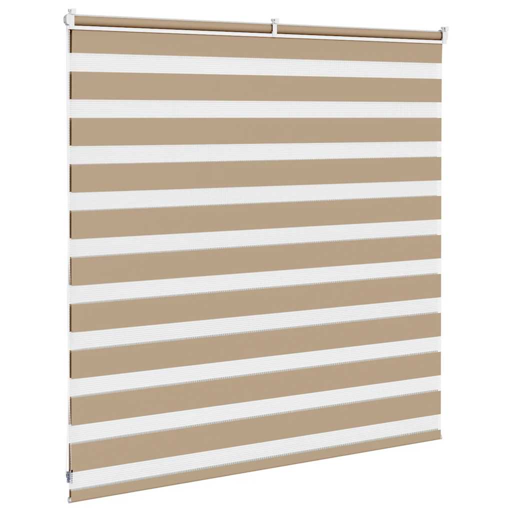 Double Roller Blind Sand Brown 150x100 cm Fabric width 145.9 cm Polyester