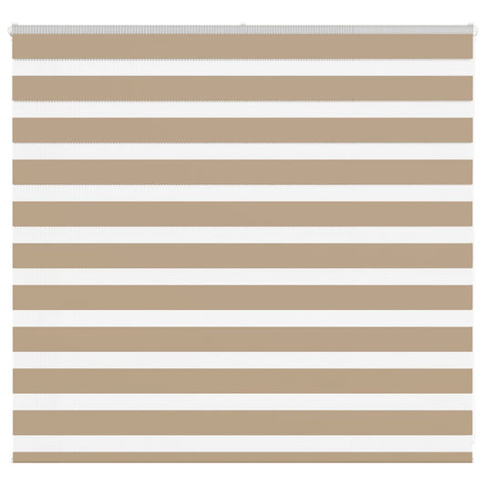 Double Roller Blind Sand Brown 160x100 cm Fabric Width 155.9 cm Polyester