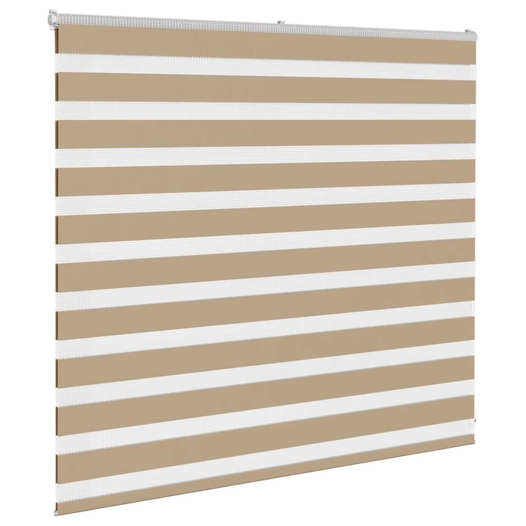 Double Roller Blind Sand Brown 160x100 cm Fabric Width 155.9 cm Polyester