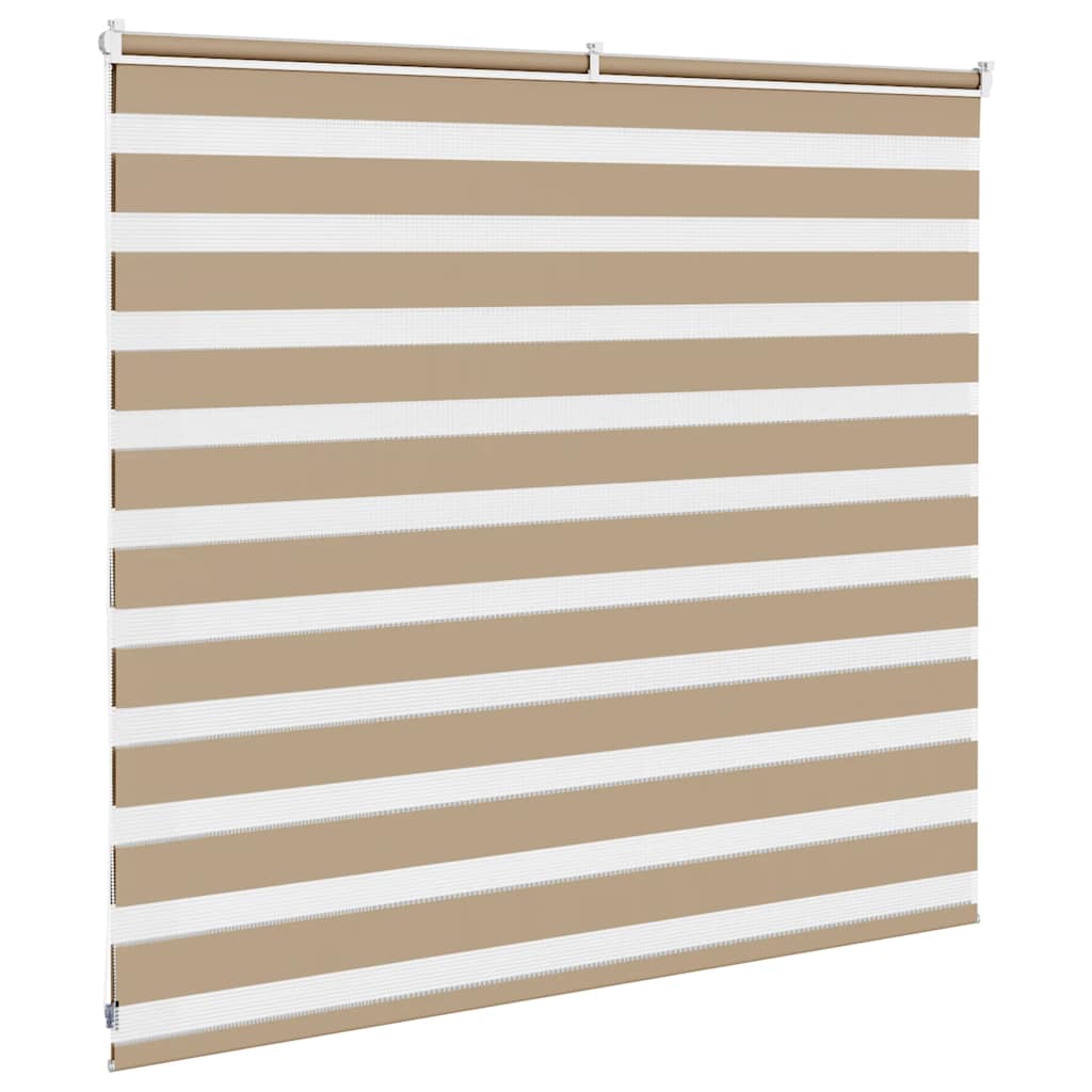 Doppelrollo Sandbraun 165x100 cm Stoffbreite 160,9 cm Polyester