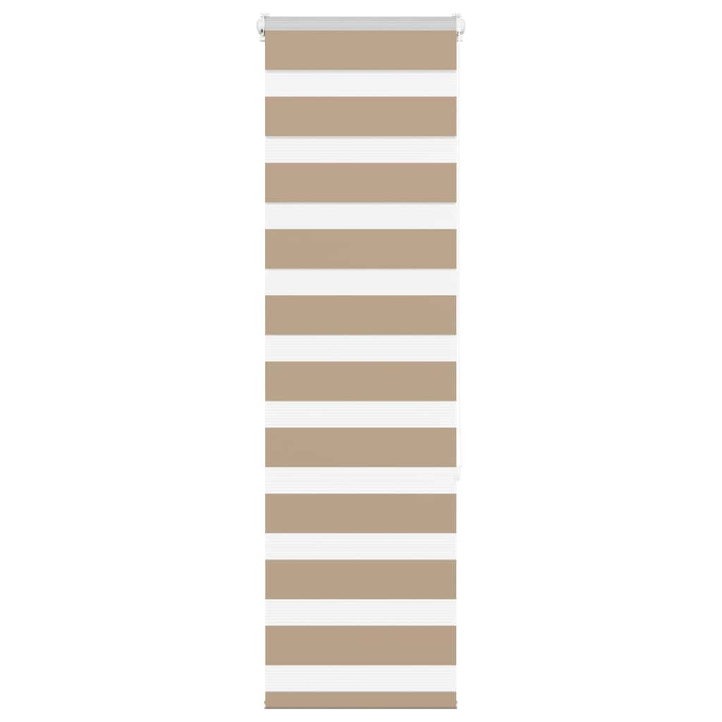 Store duo marron sable 40x150 cm largeur tissu 35,9 cm polyester