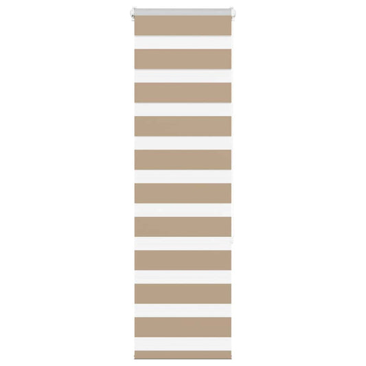 Double Roller Blind Sand Brown 45x150 cm Fabric Width 40.9 cm Polyester
