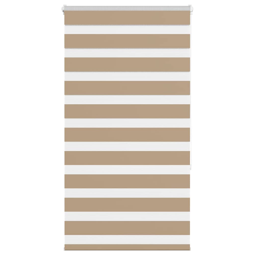 Store vénitien double marron sable 70x150 cm largeur tissu 65,9 cm polyester