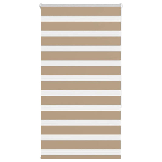 Day/Night Roller Blind Sand Brown 75x150 cm Fabric Width 70.9 cm Polyester