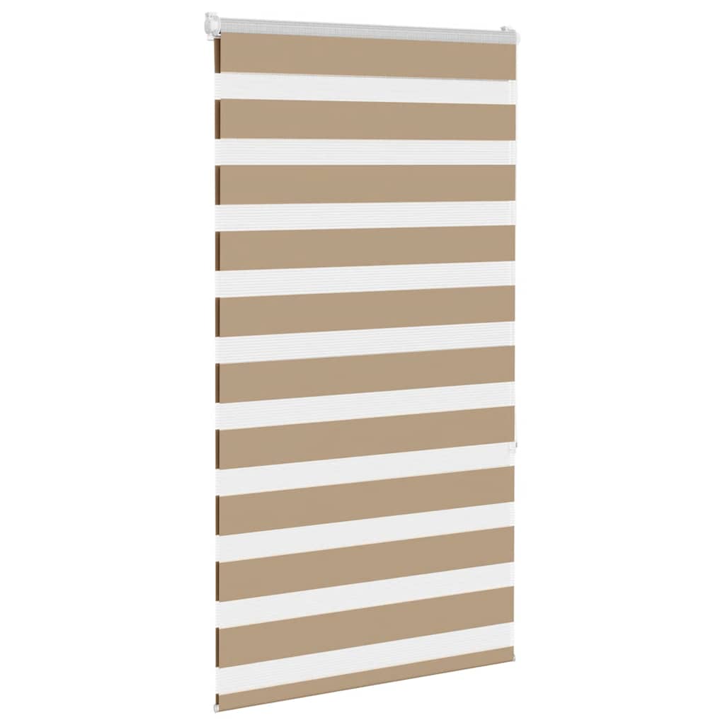 Store double enrouleur brun sable 75x150 cm Largeur du tissu 70,9 cm Polyester