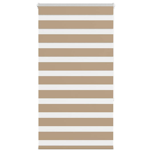 Double Roller Blind Sand Brown 80x150 cm Fabric Width 75.9 cm Polyester