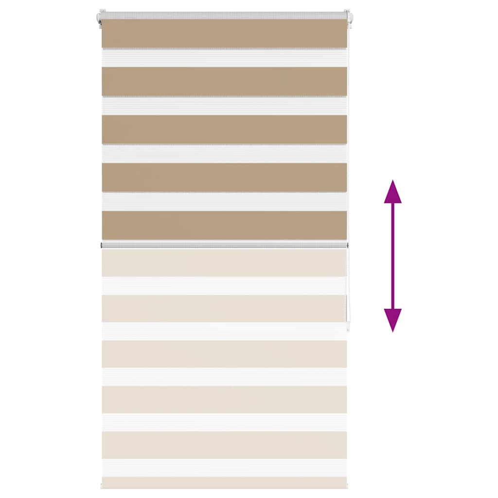 Store jour/nuit marron sable 90x150 cm largeur du tissu 85,9 cm polyester